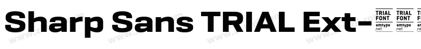 Sharp Sans TRIAL Ext字体转换